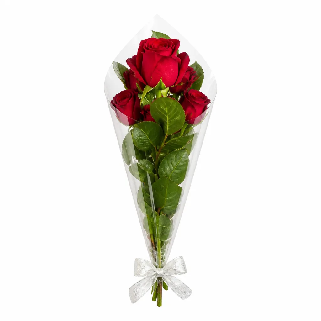 Single Red Rose Stem