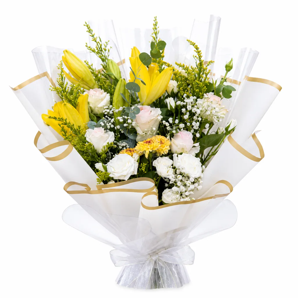White Lily & Yellow Rose